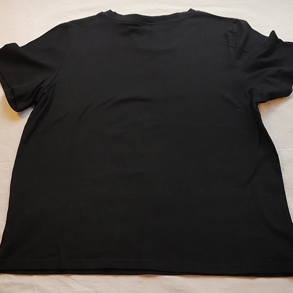 Dogs Make Me Happy Black T-Shirt Size Large - Picture 4 of 4